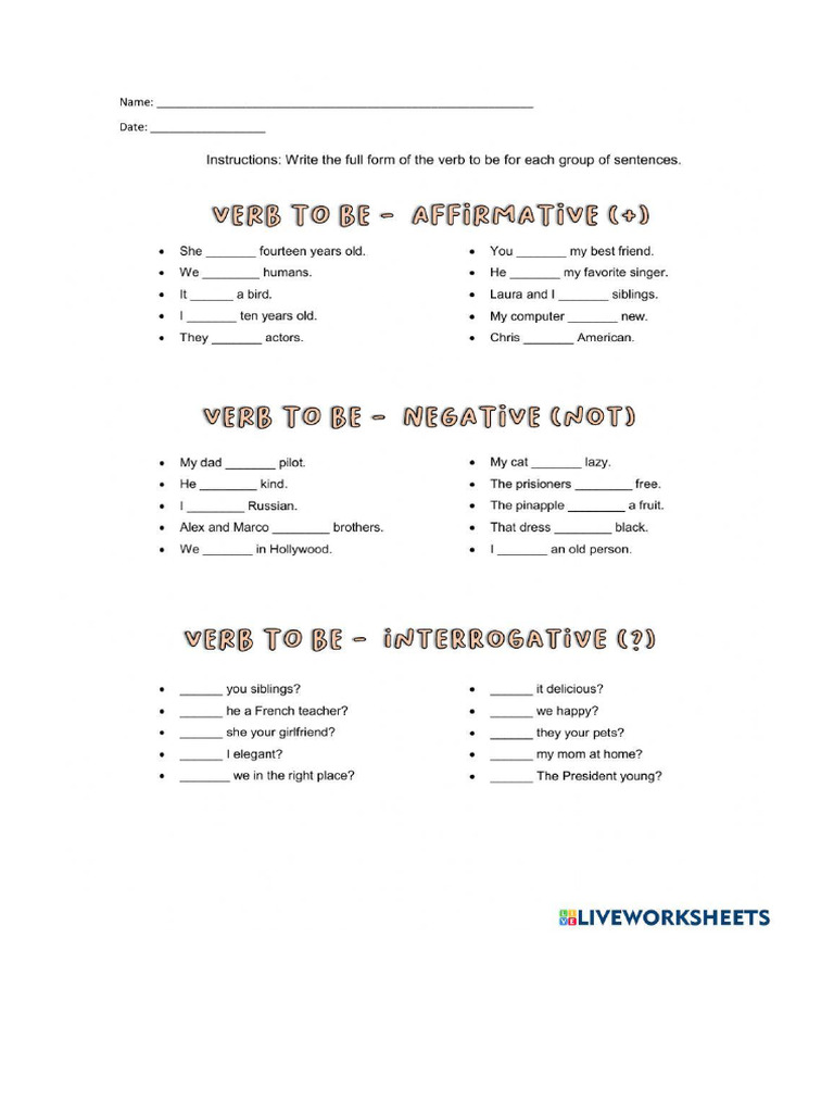 Worksheet 886952 | PDF