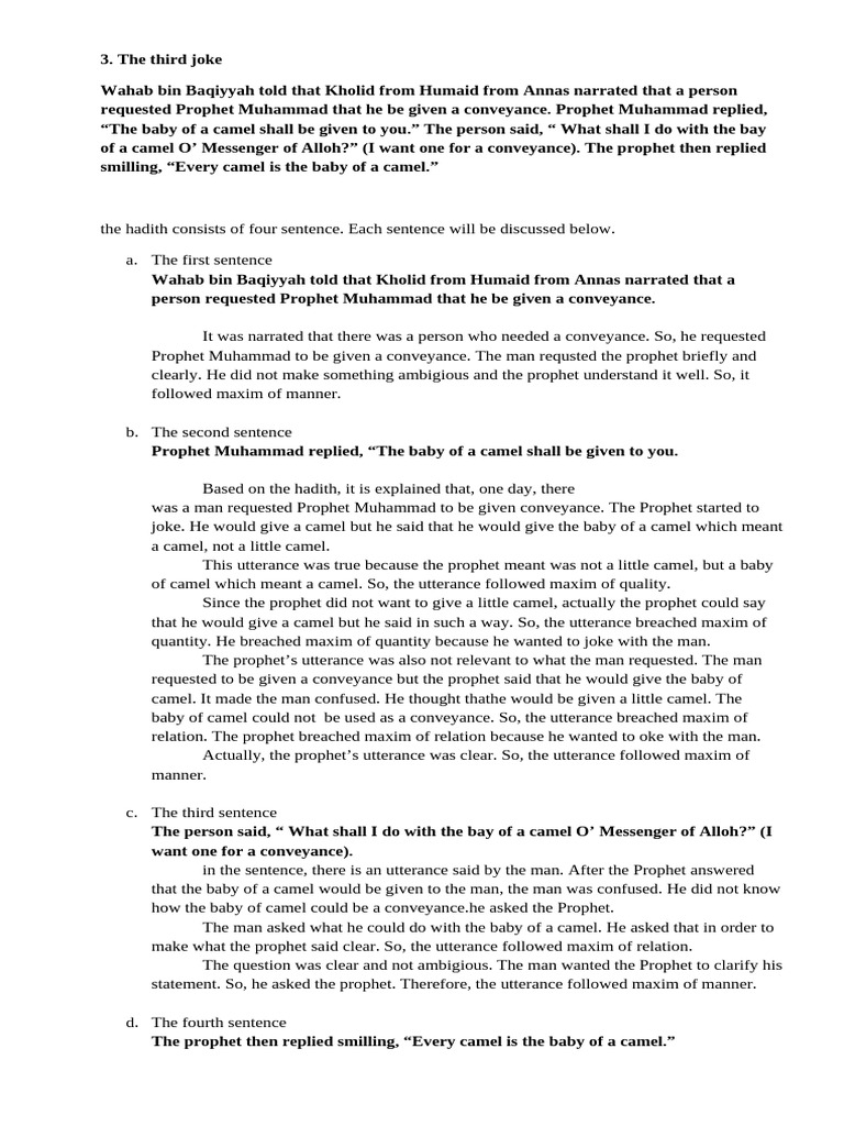 The Third Hadith | PDF | Muhammad | Hadith