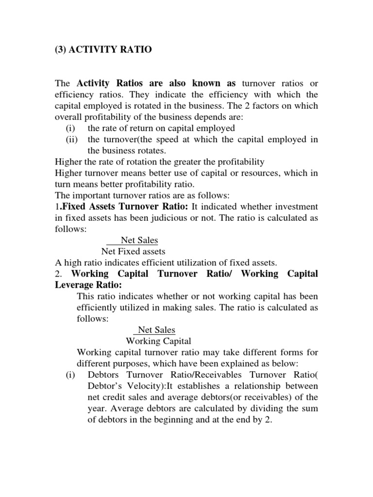 Understanding Activity and Profitability Ratios | PDF | Dividend | Interest