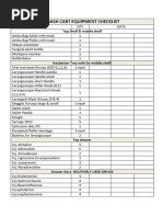Crash Cart Equipment Arrangement Guide | PDF | Clinical Medicine ...