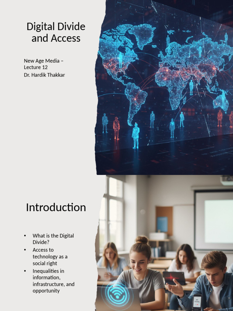 Lecture12 Digital Divide and Access | PDF | Social Policy | Economies