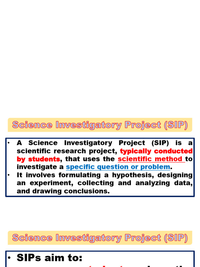 Guide to Science Investigatory Projects | PDF | Hypothesis | Abstract ...