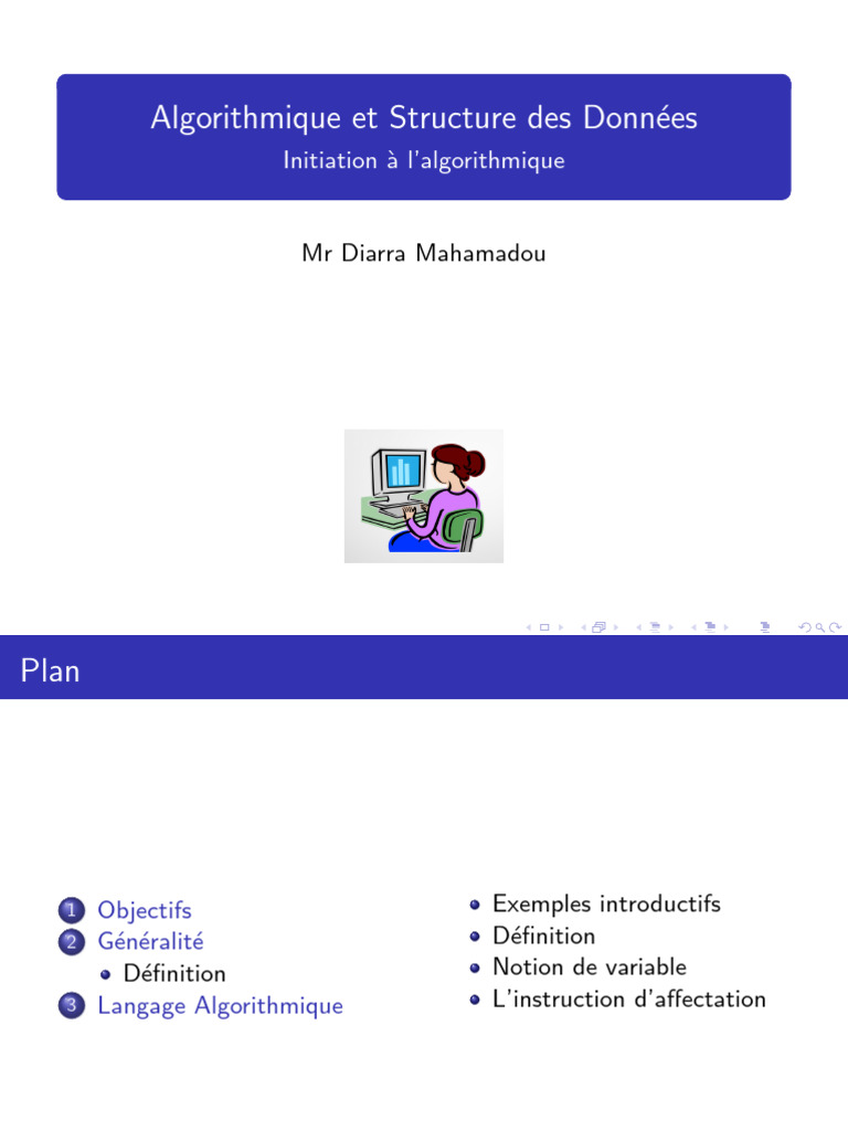 Introduction à l'Algorithmique et aux Données | PDF | Variable ...