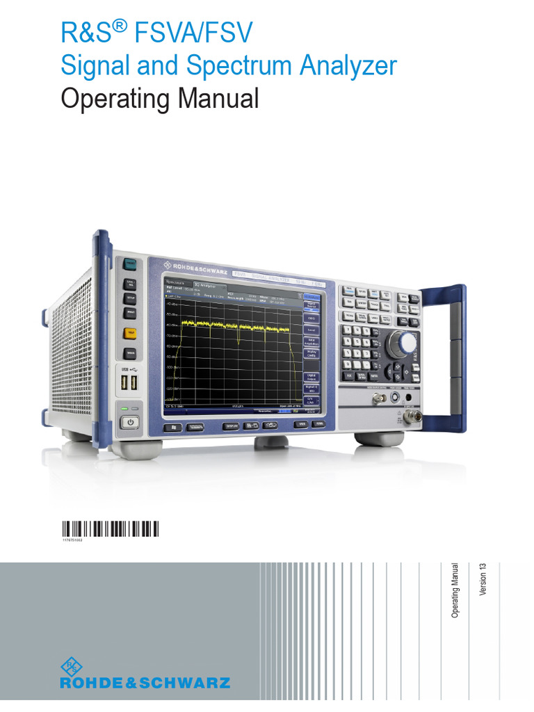R&S FSVA/FSV Analyzer Manual | PDF | Computer Keyboard | Power Supply