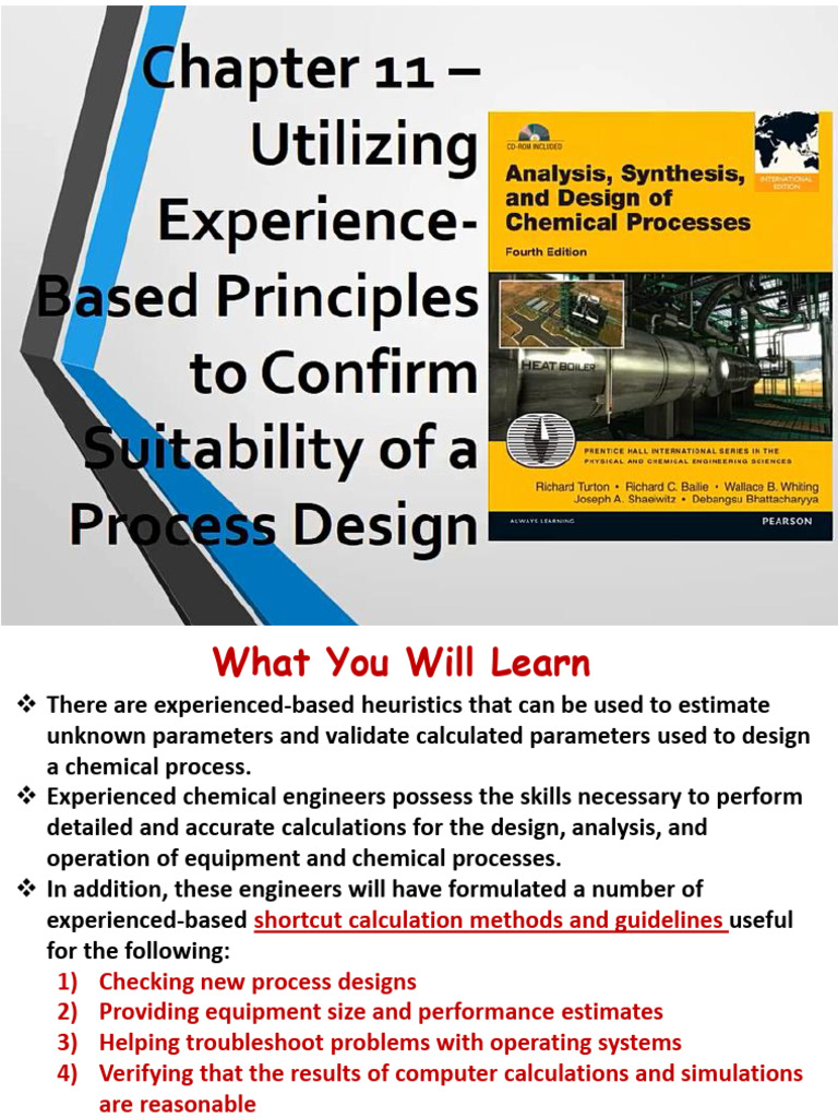 Chap11 - Chemical Processes Design I | PDF | Viscosity | Heat Transfer