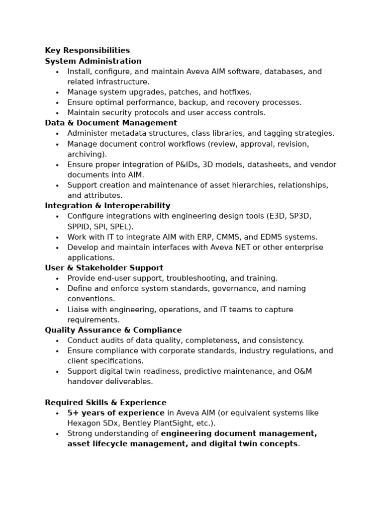 Aveva AIM System Administration Guide | PDF | Databases | Enterprise ...