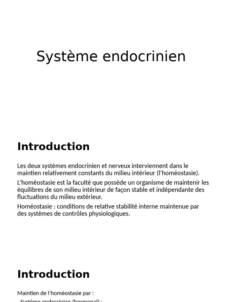 Comprendre le système endocrinien | PDF | Hormone | Thyroïde