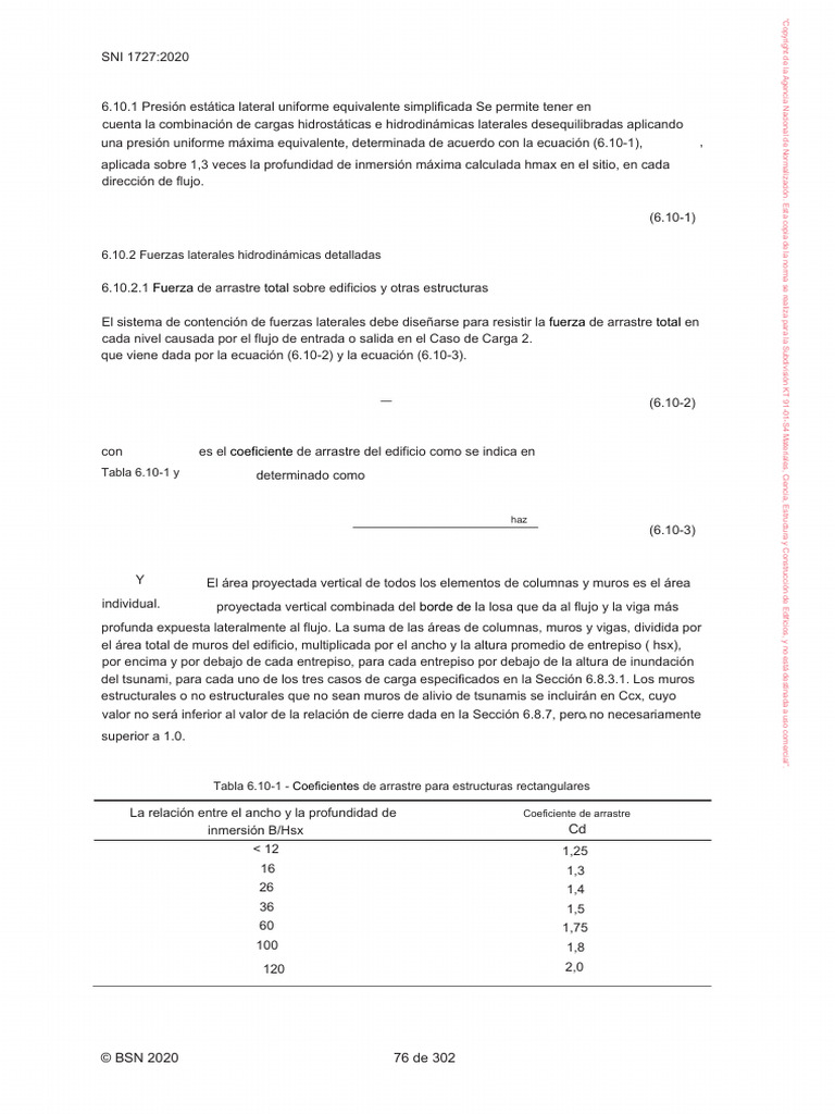 SNI - 1727 - 2020 - Parte 11 | PDF | Arrastrar (Física) | Viga (Estructura)