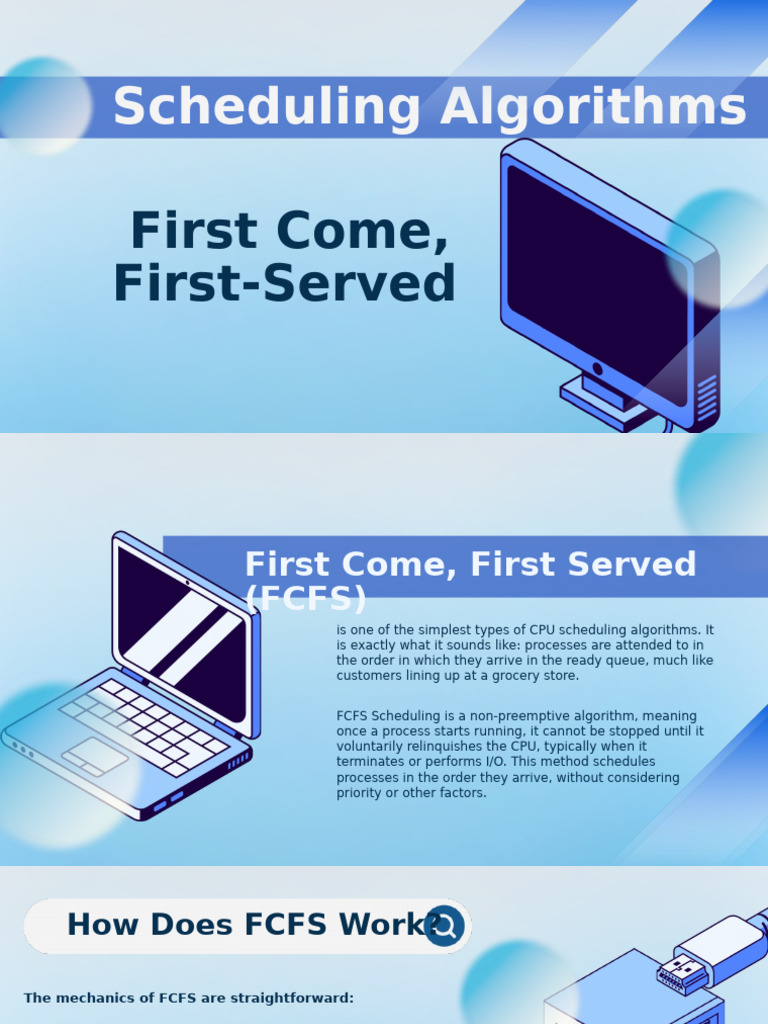 First Come First Served. | PDF | Scheduling (Computing) | Operations ...