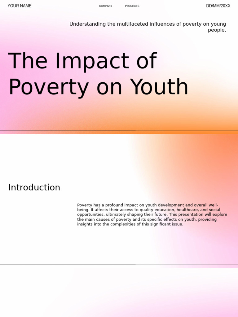 The Impact of Poverty On Youth | PDF | Poverty | Poverty & Homelessness