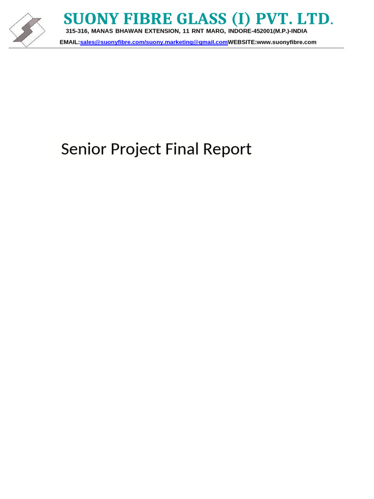 Senior Project Final Report | PDF