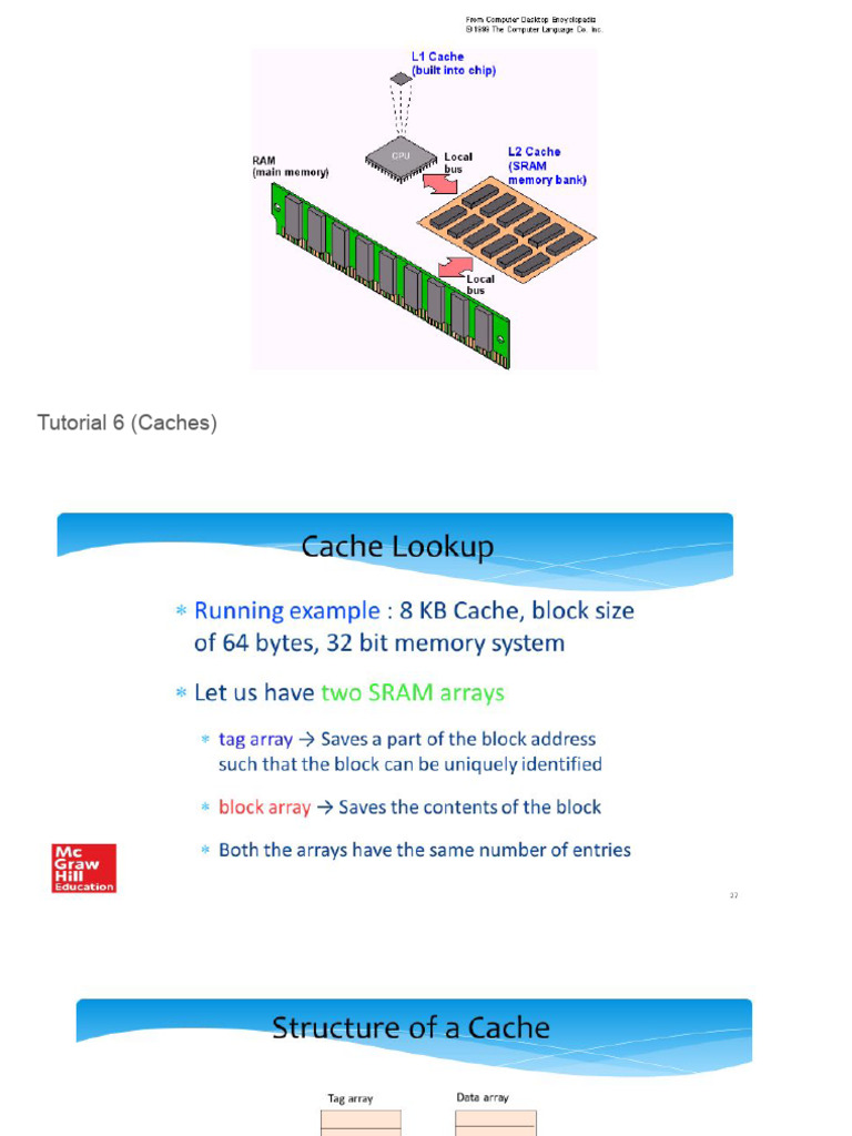 Caches Tutorial: Questions & Solutions | PDF