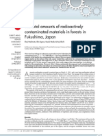 The Total Amounts of Radioactively Contaminated Materials in Forests in Fukushima, Japan