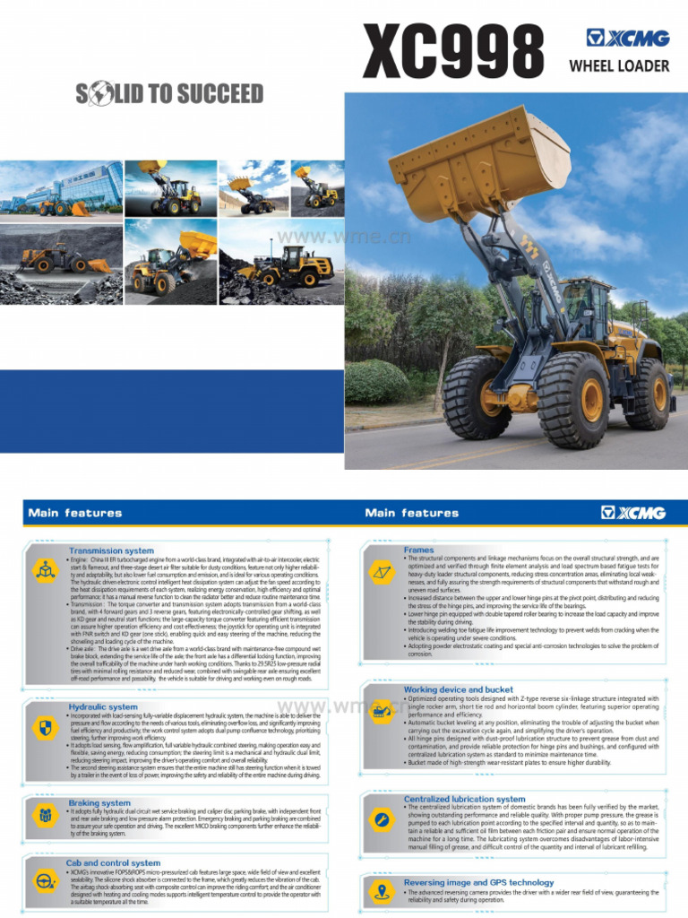 XCMG xc998 | PDF
