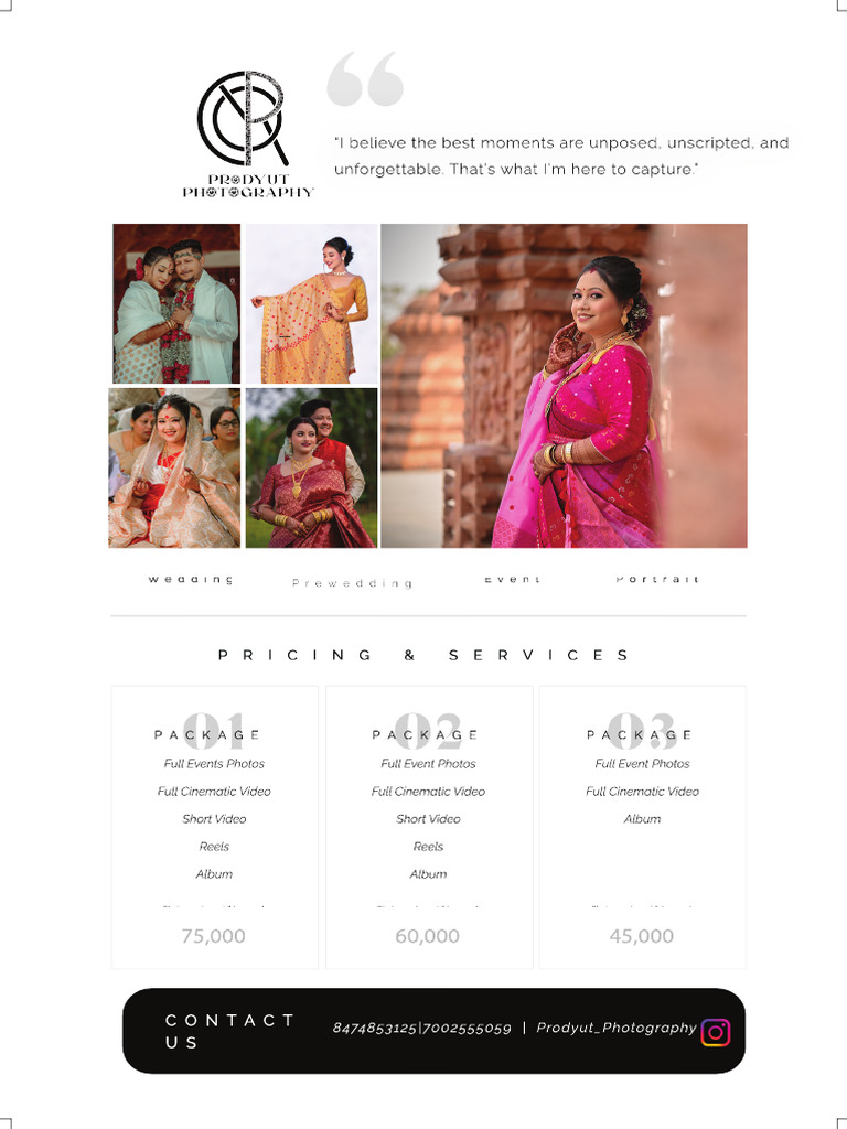Event Photography Pricing Packages | PDF