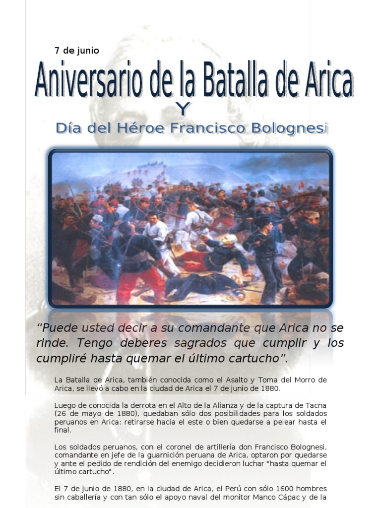 Batalla De Arica Ciencia Militar Operaciones Militares