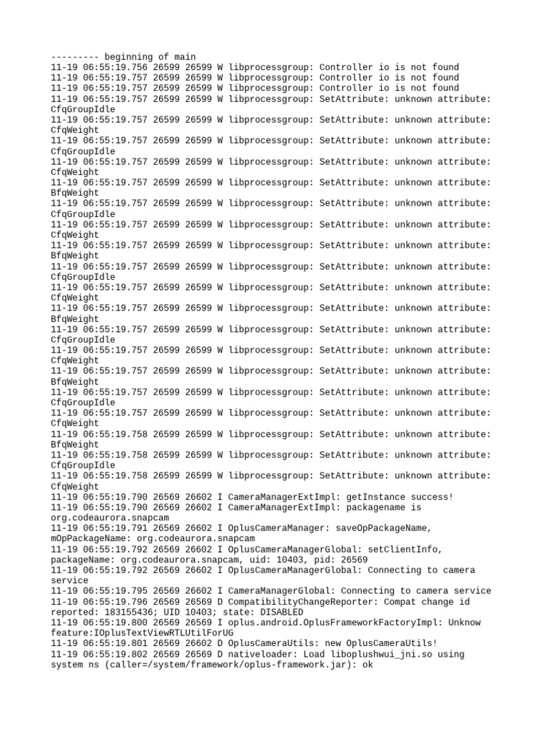 Oplus Camera Manager Log Analysis | PDF | Software Engineering ...