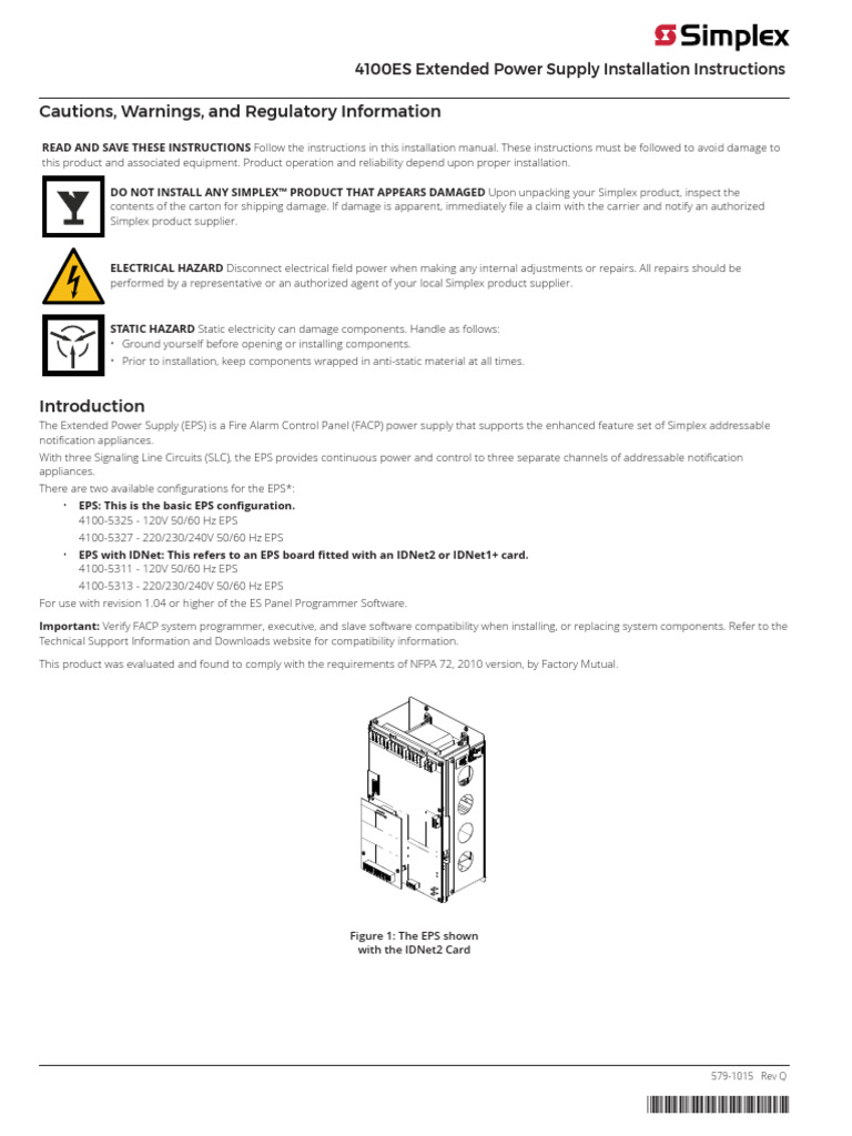 EPS Installation Instructions Guide | PDF | Electrical Wiring | Power ...