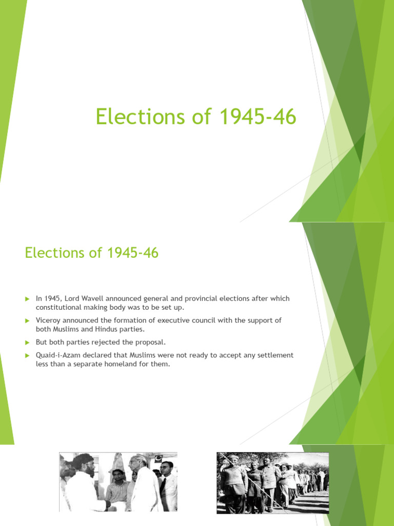 1945-46 Indian Elections Overview | PDF
