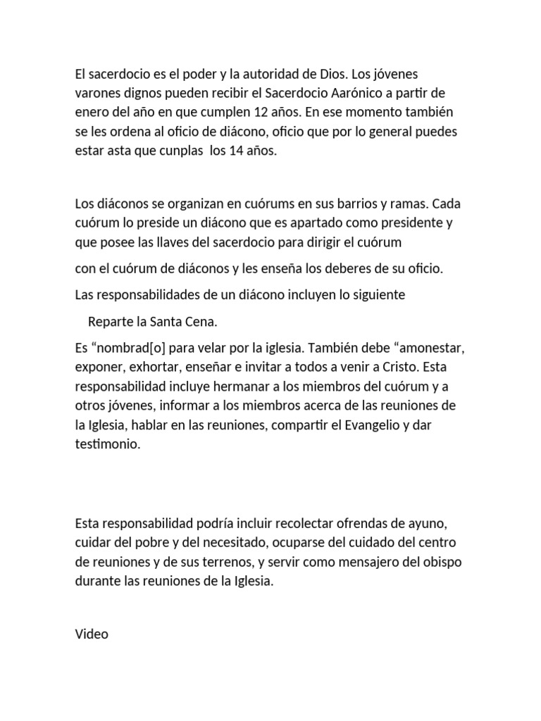 El Sacerdocio Es El Poder y La Autoridad de Dios | PDF