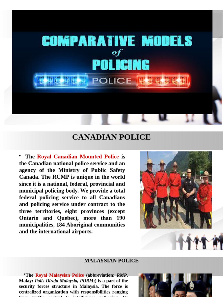 3.Comparative Police System Police Model | PDF | Inspector | Ranks