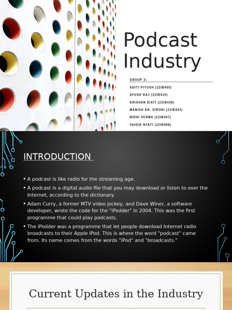 Podcast Industry | PDF | Podcast | Multimedia
