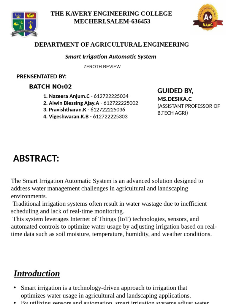 Automatic Plant Irrigation System | PDF | Internet Of Things | Automation