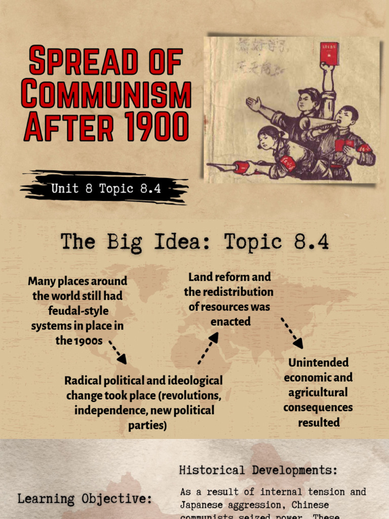 Topic 8.4 The Spread of Communism After 1900 Lecture Slides | PDF ...