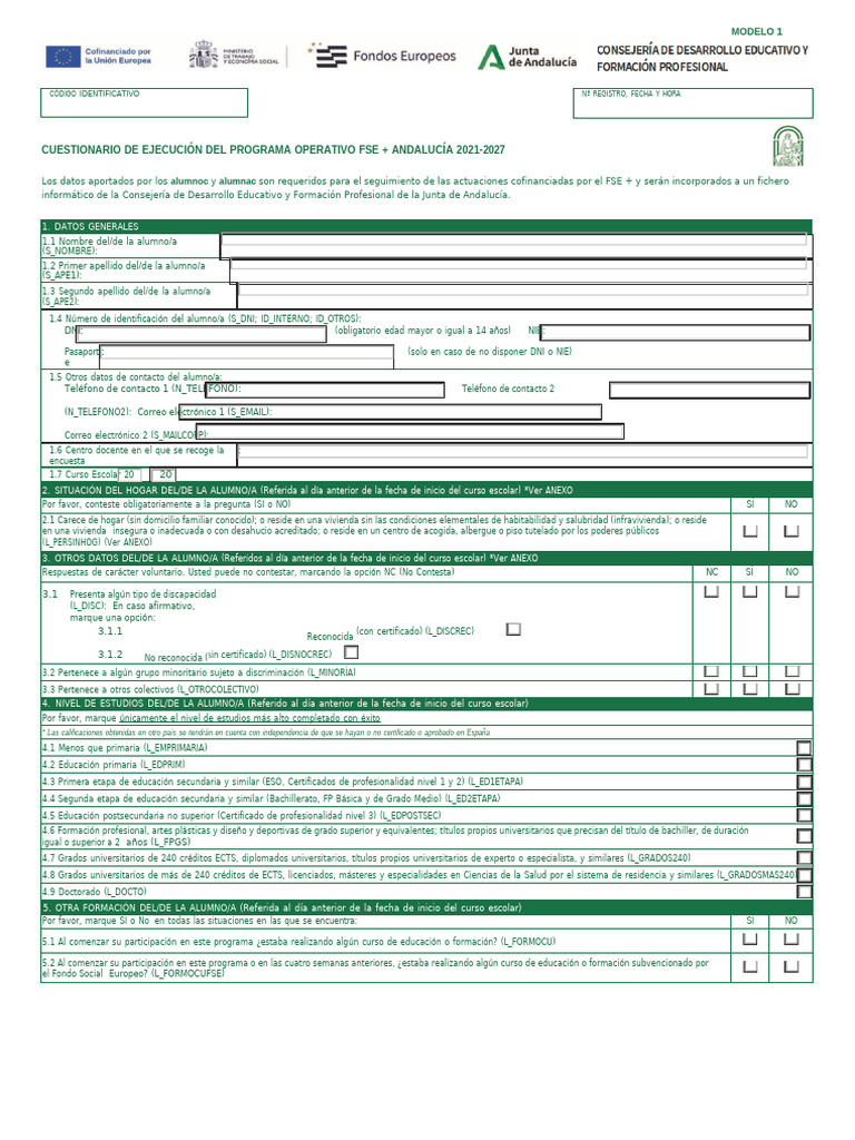 Anexo FSE | PDF | Desempleo | Salario