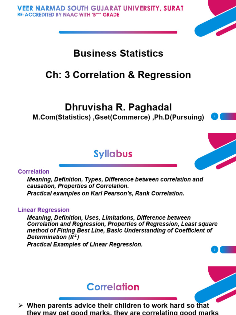 Correlation & Regression Analysis Guide | PDF | Errors And Residuals ...