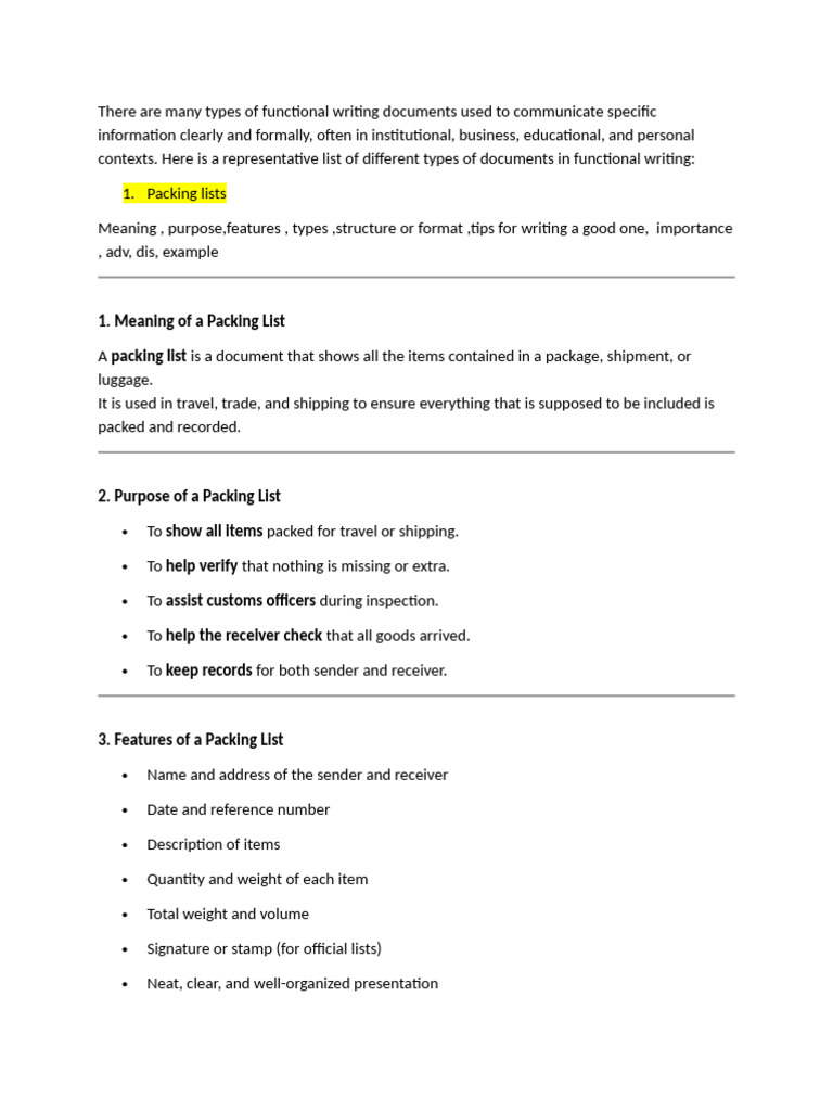 There Are Many Types of Functional Writing Documents Used To ...