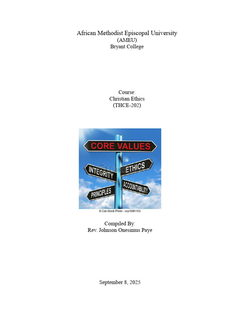Christian Ethics Course Overview 2025 | PDF | Natural Law | Virtue