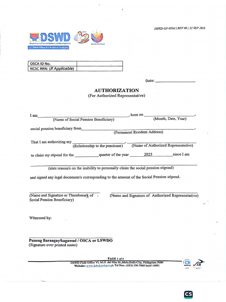 Authorization | PDF