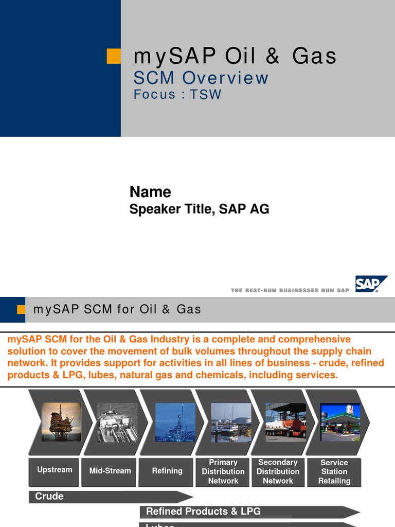 SAP OIL & GAS | Supply Chain Management | Inventory