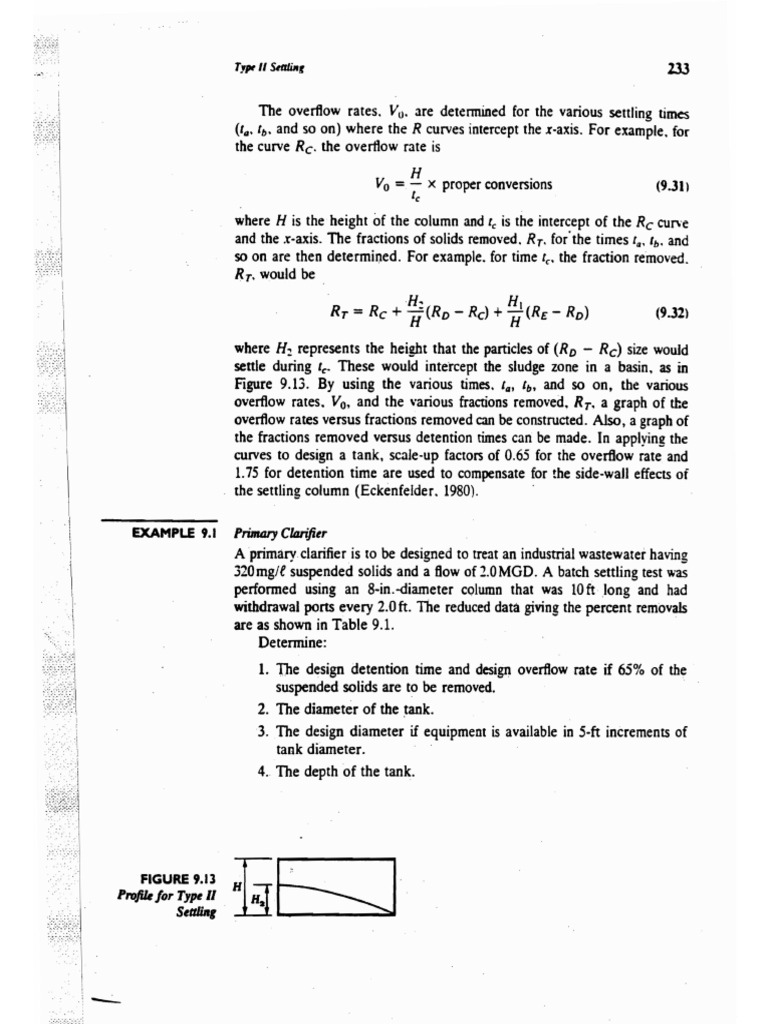 Type 2 Clarifier Question | PDF