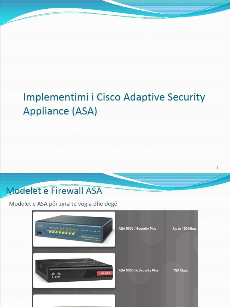 Implementimi I Cisco Adaptive Security Appliance (ASA) 1 | PDF