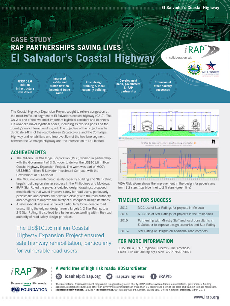 IRAP El Salvador Case Study | PDF | Highway | Road Infrastructure