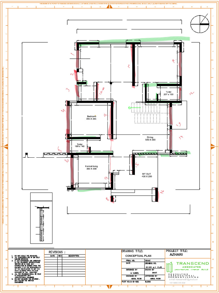 Ground Floor Conceptual Plan Details | PDF | Architectural Elements