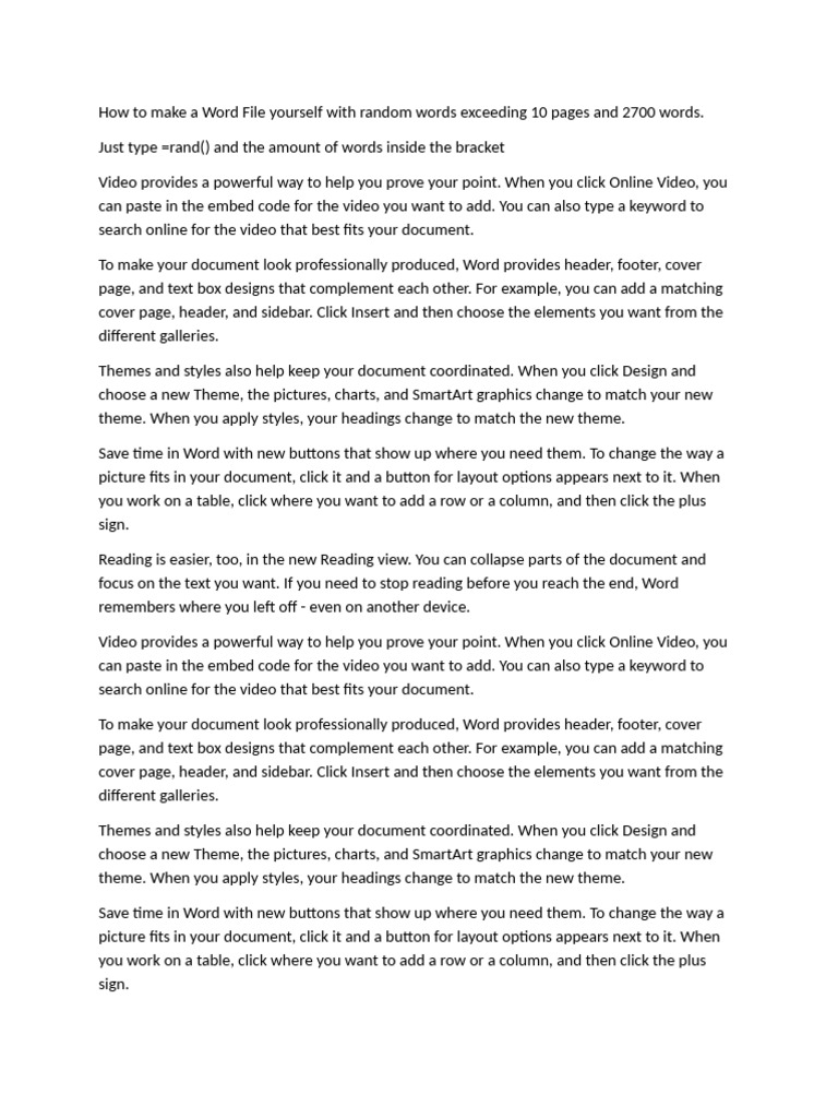 Create a 10-Page Word Document Guide | PDF | Page Layout | Graphics