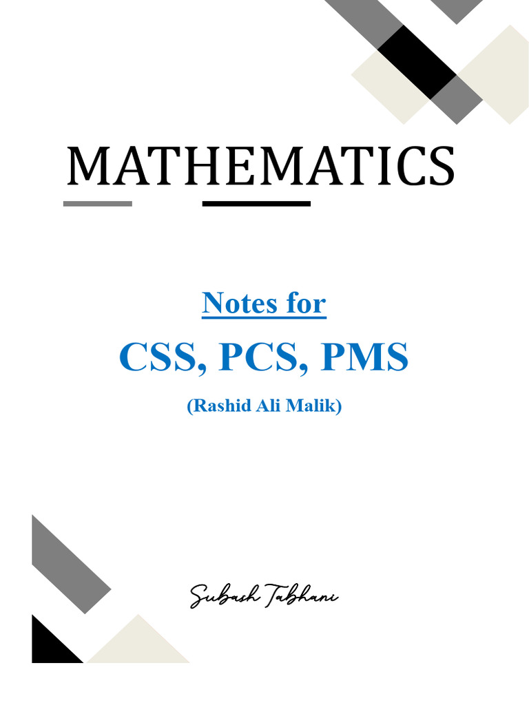 Mathematics - Css | PDF