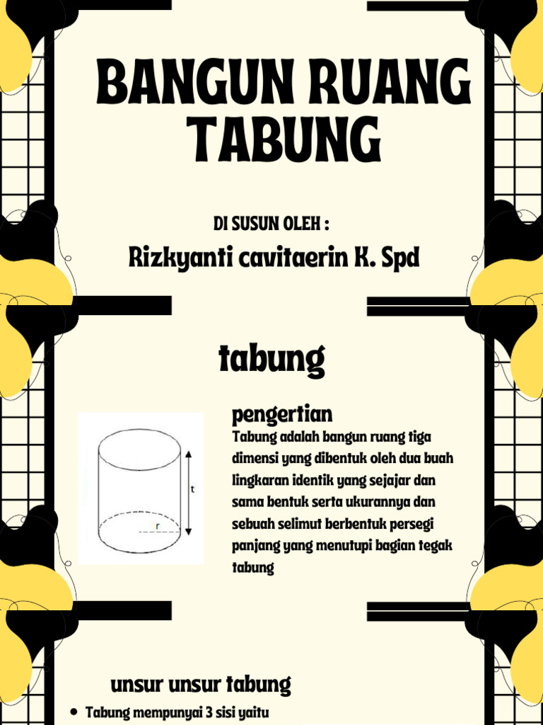 Pengertian dan Rumus Luas Tabung | PDF