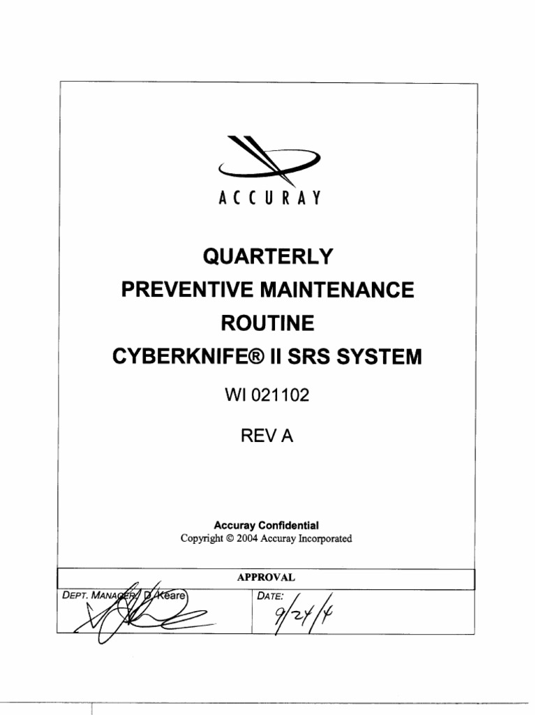 Quarter Prevent Maint Routine CK II Srs Sys-17328 - c0355 | PDF | File ...