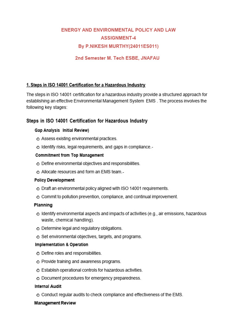 Espl Assignment 4 | PDF | Audit | Regulatory Compliance