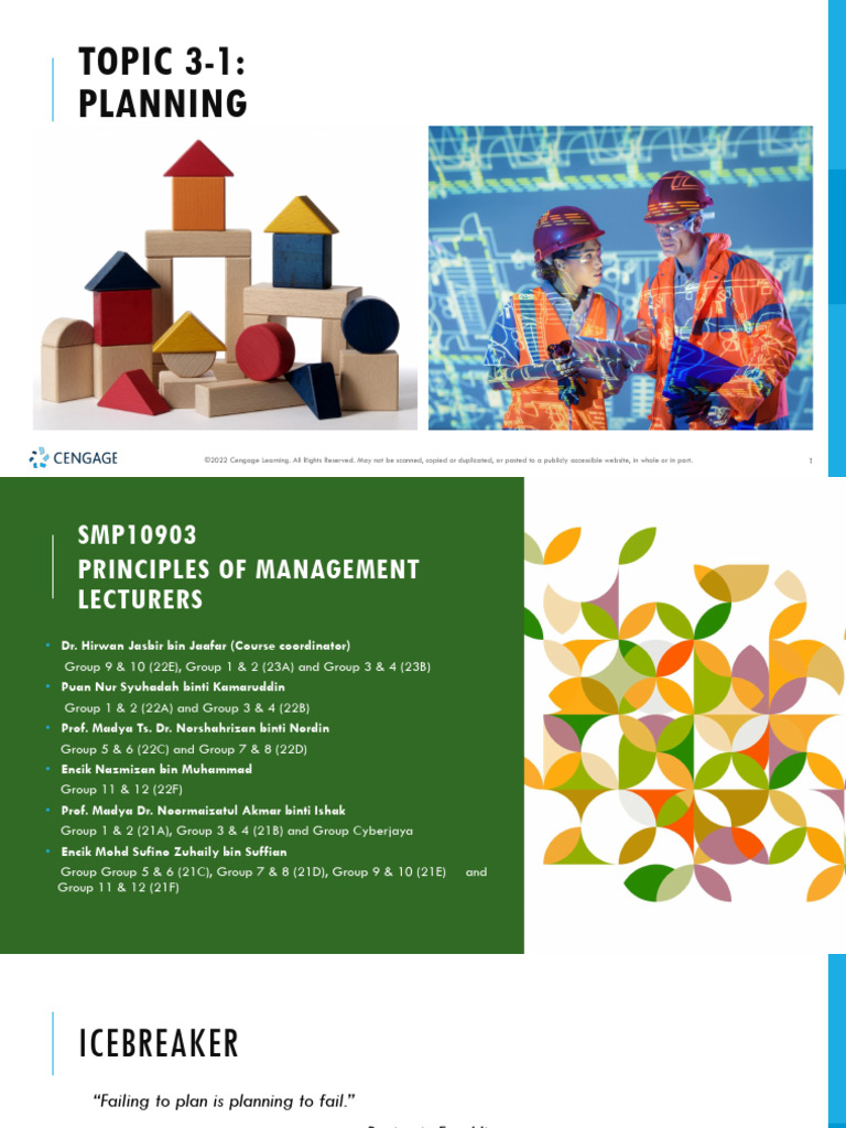 Topic 3-1 (1) (1) | PDF | Goal | Strategic Planning