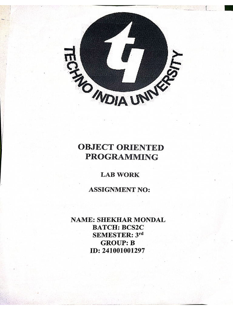 1297 Assignment 5. Shekhar Mondal Bcs2c | PDF