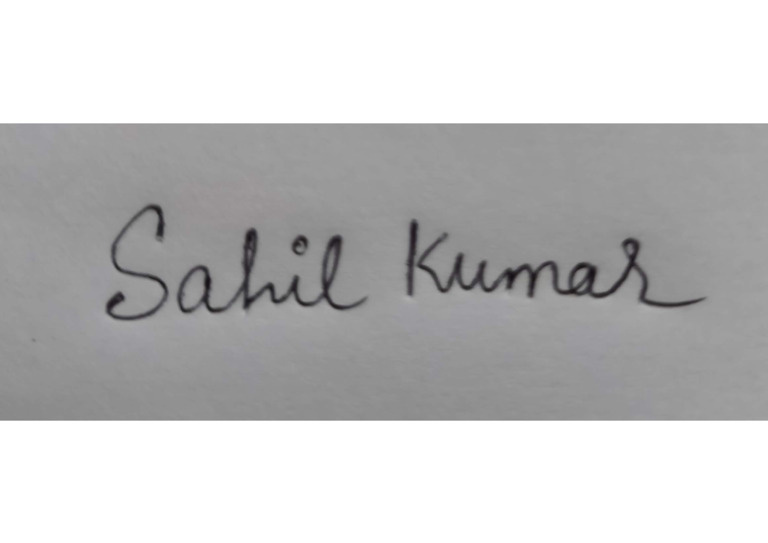 Signature Sahil | PDF