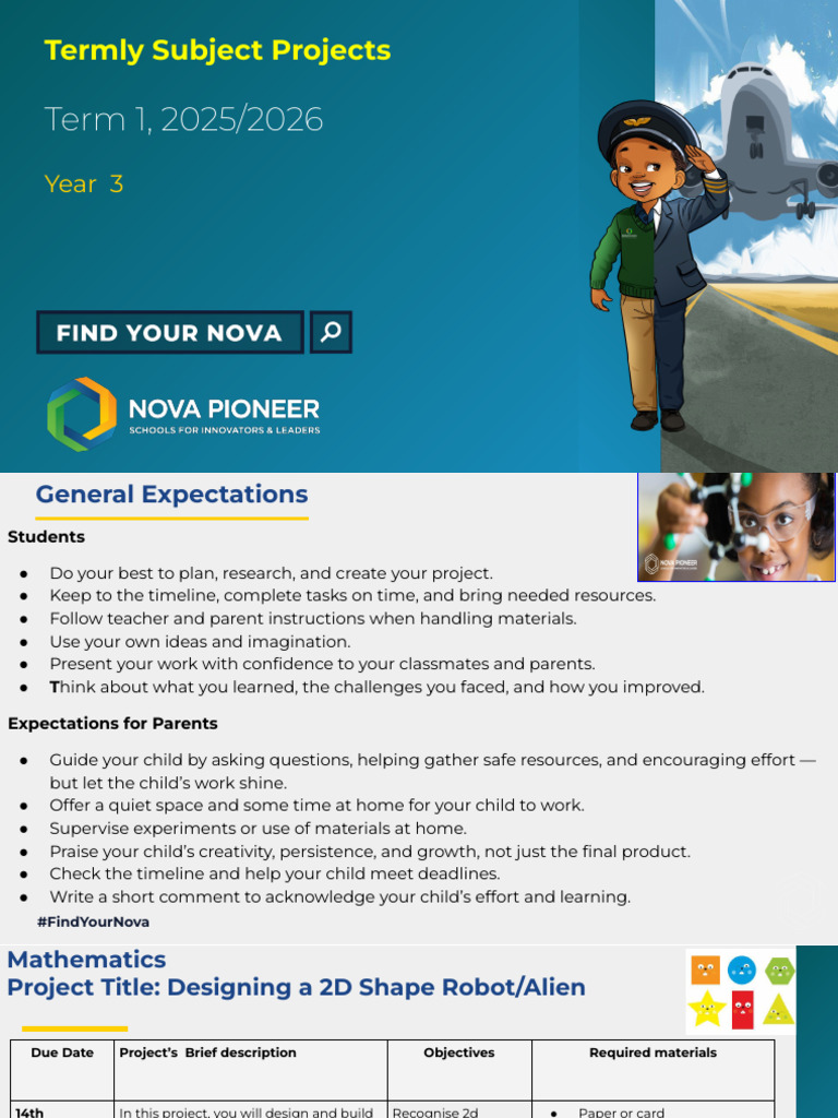 Year 3 Term 1 Project Guidelines | PDF | Shape | Scratch (Programming ...