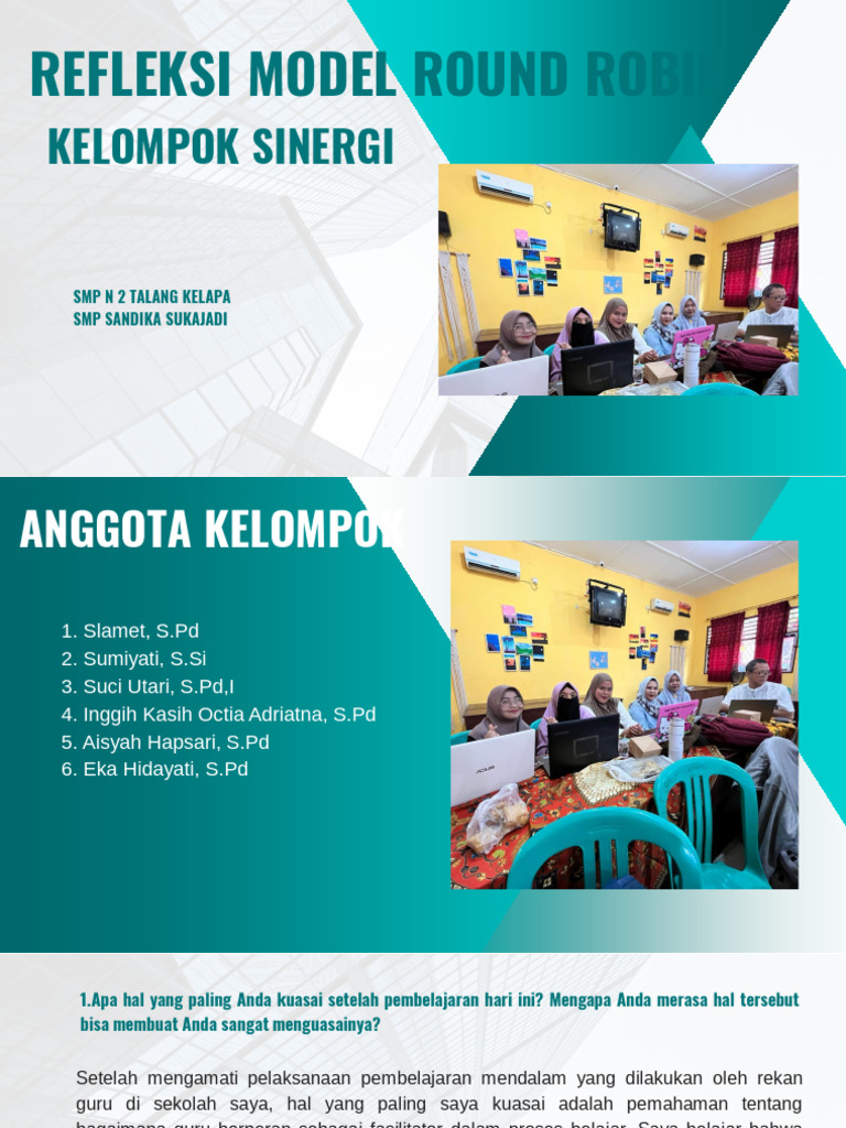 Refleksi Pembelajaran Model Round Robin | PDF