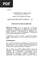 Antreproyecto Norma Puntos de Cultura - Mercosur