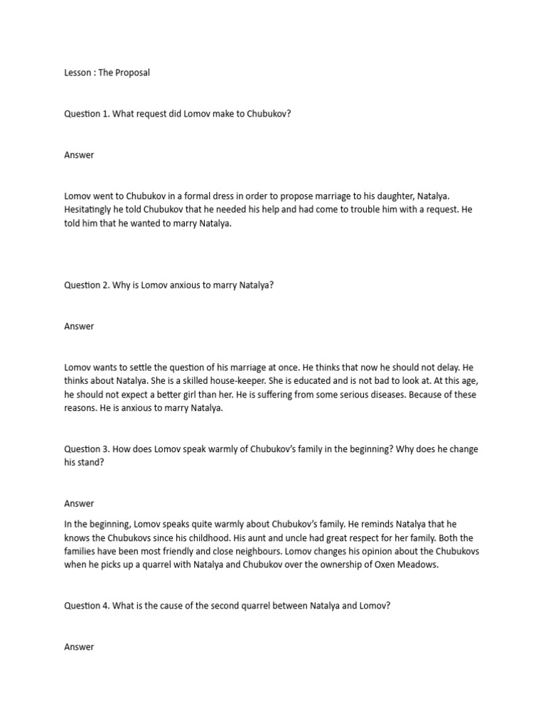 The Proposal | PDF